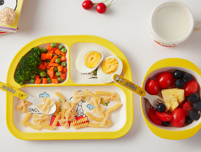 silicone baby feeding tableware set